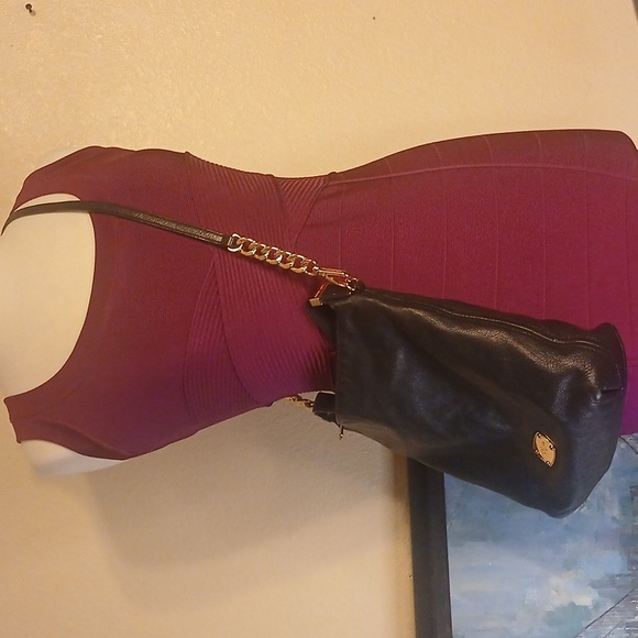 Michael Kors Black Bedford Leather Shoulder/Crossbody/ Handbag - Picture 15 of 15